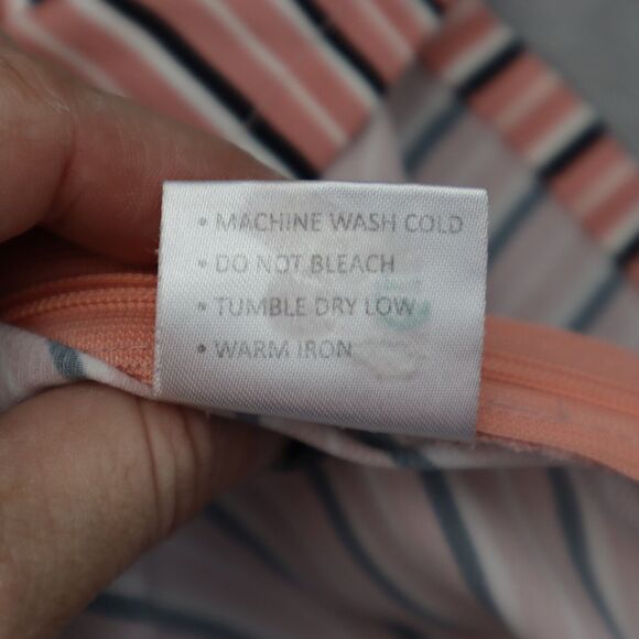 Faballey Shirt Womens L Multicolor Striped Quarter Sleeve VNeck Pullover Blouse - Picture 4 of 16